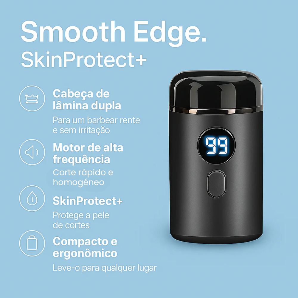 SkinProtect+ - Máquina de barbear potente