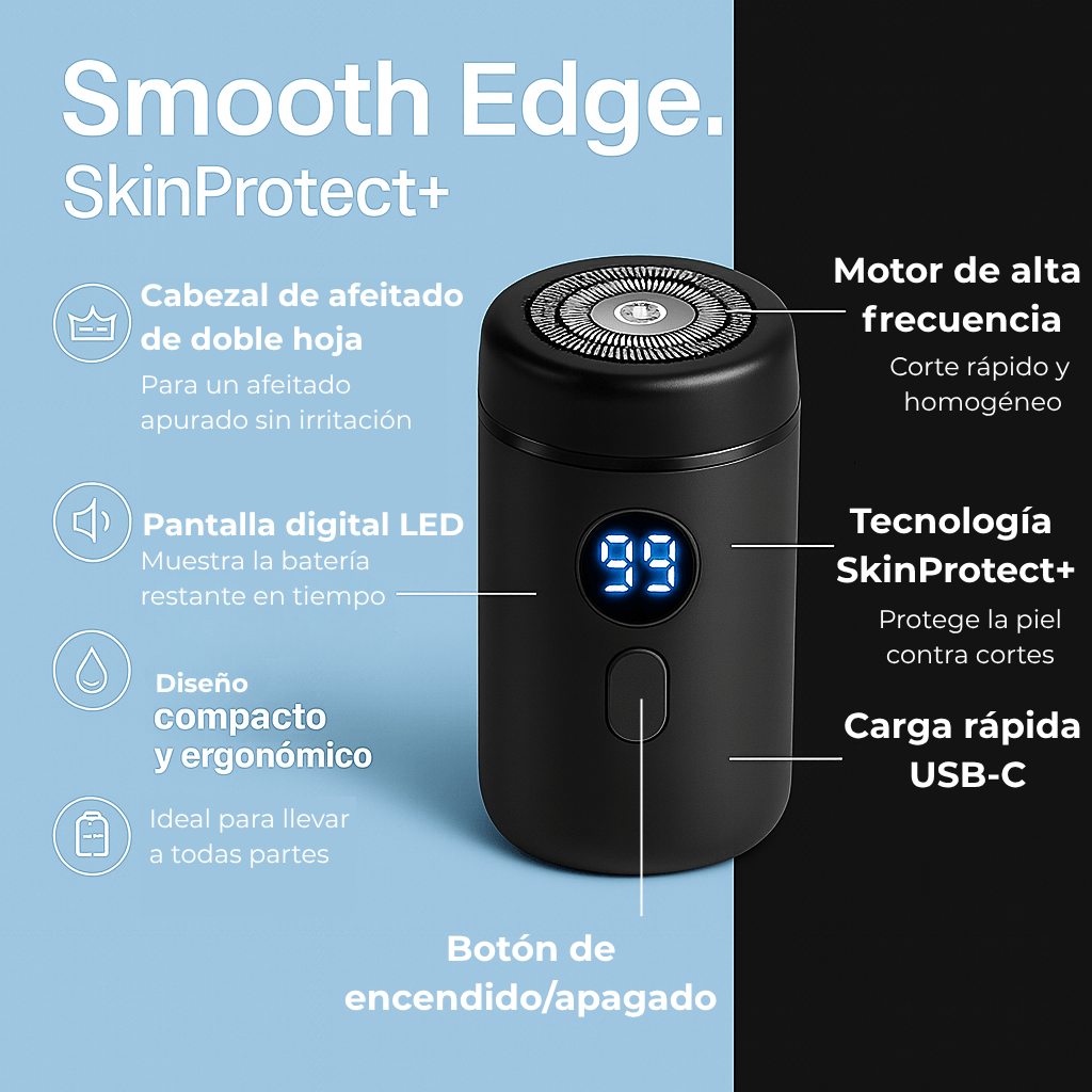SkinProtect+ · Aparato de afeitar portátil
