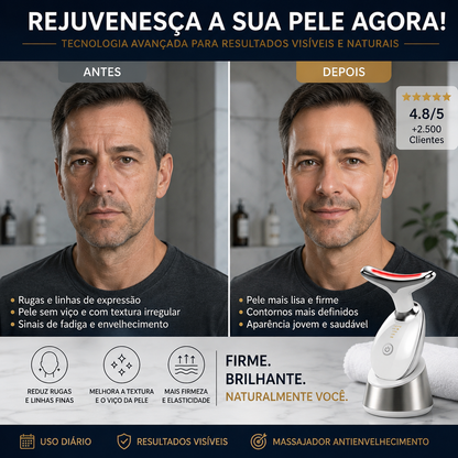 Massajador facial rejuvenescedor