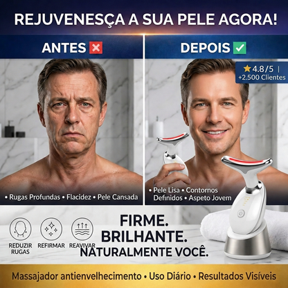 Massajador facial rejuvenescedor